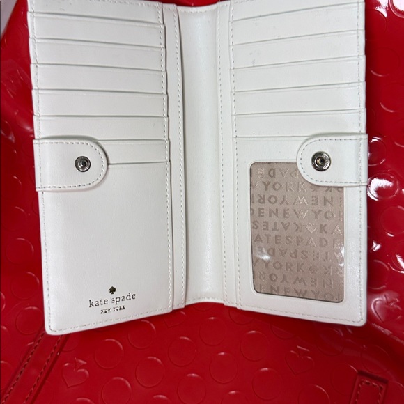 Kate Spade Glossy Red Tote W/ Matching Wallet NWT - Picture 7 of 17